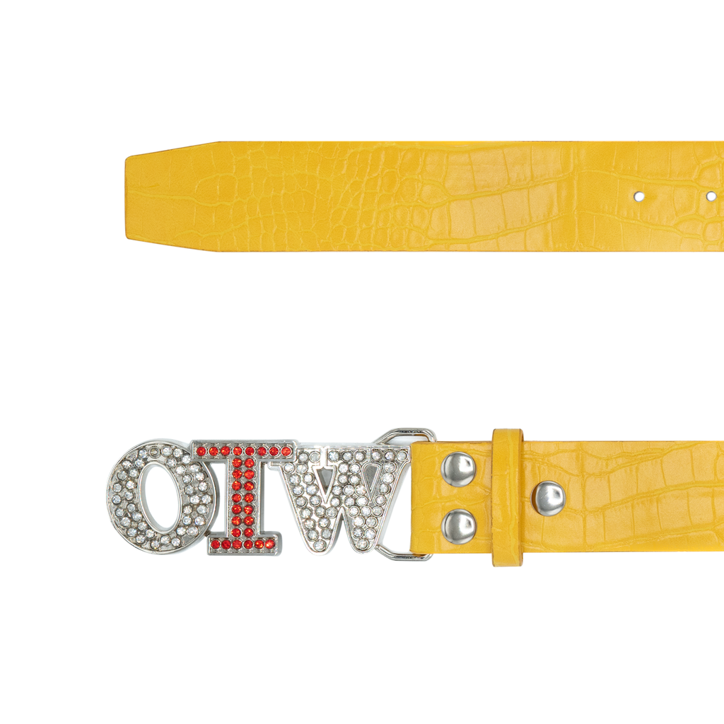 YELLOW CROC BELT