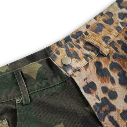 HALF/HALF DENIM SHORTS(PRE ORDER)