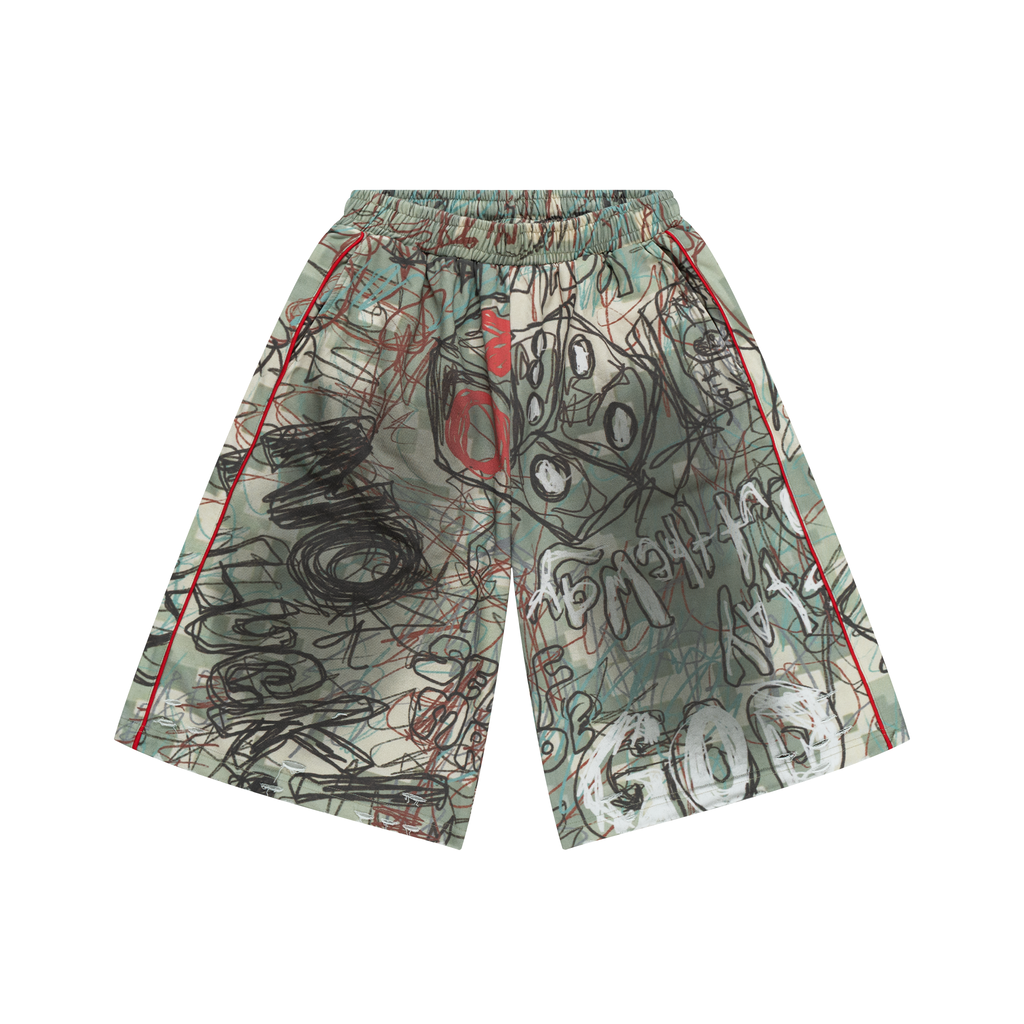 GRAFFITI SWEATSHORTS