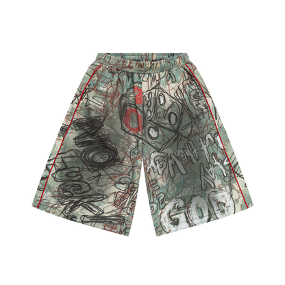 GRAFFITI SWEATSHORTS