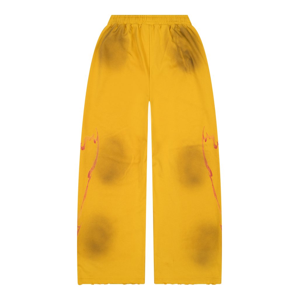 YELLOW BIKER SWEATS
