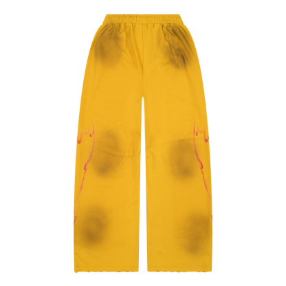 YELLOW BIKER SWEATS