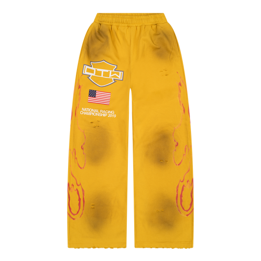 YELLOW BIKER SWEATS